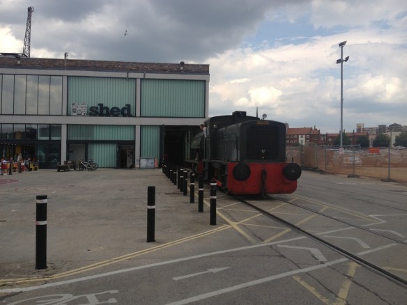 Shunting the two operational steam locos into the shed