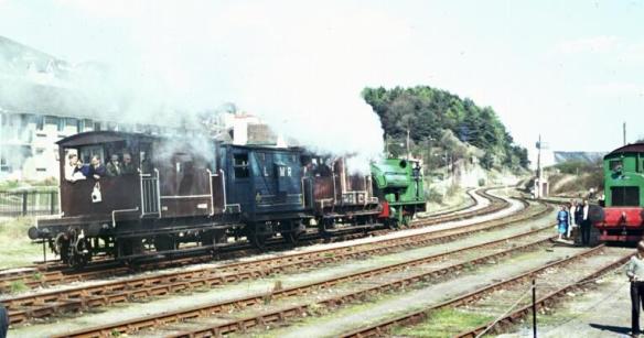 Henbury setting away for Writhlington in 1973