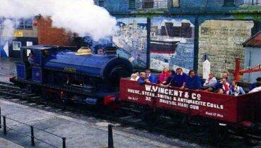 Portbury in blue with the older passenger wagon