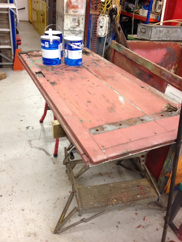 Old door to be used as a template