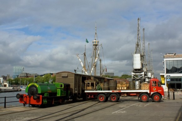The museum's Bristol lorry during a loading demonstration in 2013 (Photo copyright Stu Chapman)