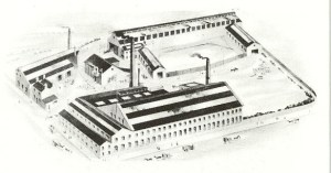 An illustration of the Atlas Locomotive Works, published in Peckett's catalogue in the 1920s.