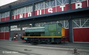 Boarded up - the engine shed at the back of the museum not in use in 1982 (David Hann)